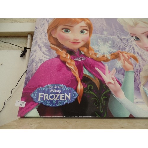 98 - LARGE DISNEY 'FROZEN' WALL CANVAS.