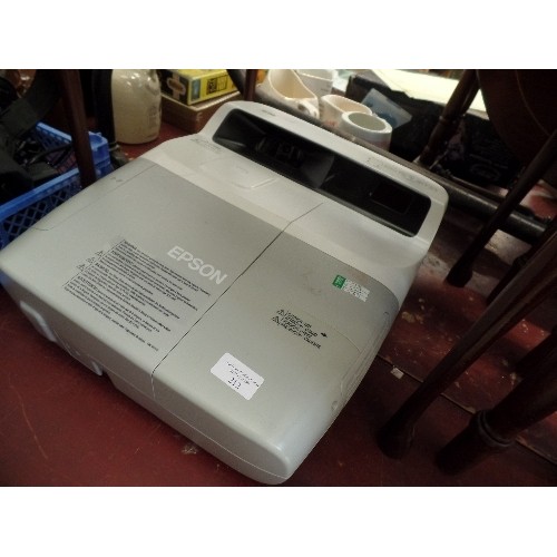 212 - EPSON EB-450W SHORT THROW PROJECTOR.