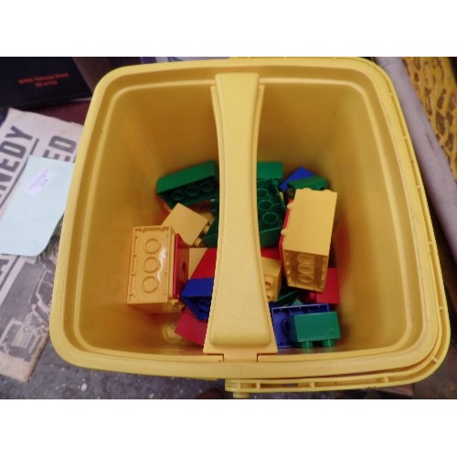 223 - QUANTITY OF LARGE LEGO-DUPLO. CONTAINED IN 2 TUBS.