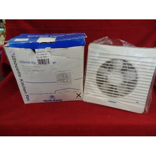 284 - PANEL AXIEL FAN. SILHOUETTE KITCHEN FAN. 150MM. WITH BOX.