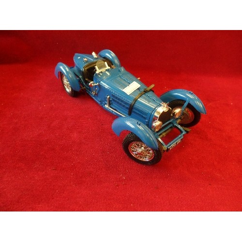 296 - BURAGO BUGATTI TYPE 59-1934 DIE-CAST MODEL CLASSIC CAR. SCALE 1/18