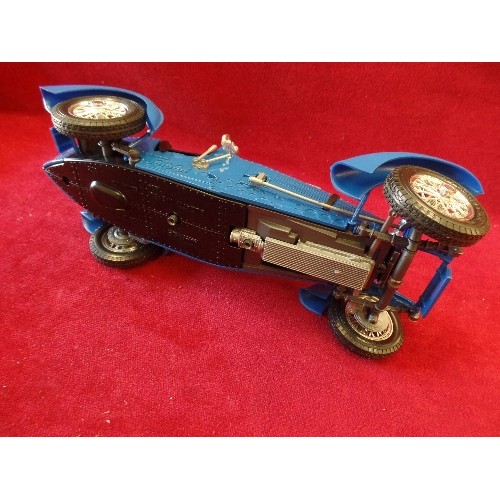 296 - BURAGO BUGATTI TYPE 59-1934 DIE-CAST MODEL CLASSIC CAR. SCALE 1/18