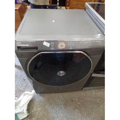 299 - HOOVER AXI TOTAL CARE WASHING MACHINE. IN METALLIC GREY.