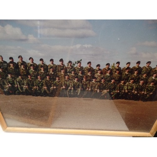 400 - PAIR OF ARMY SQUADRON PHOTOGRAPHS. FRAMED/GLAZED.