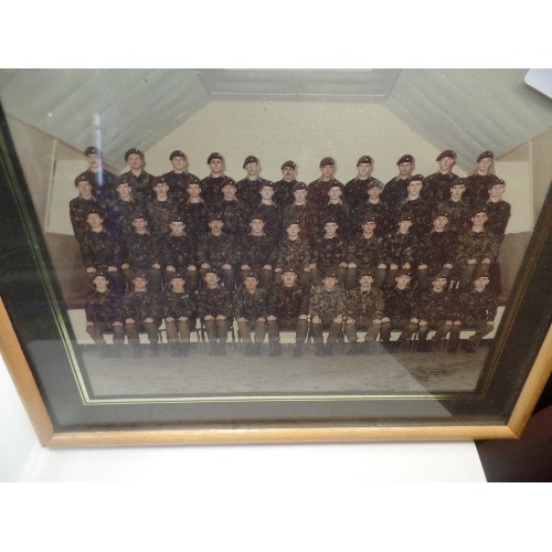 400 - PAIR OF ARMY SQUADRON PHOTOGRAPHS. FRAMED/GLAZED.