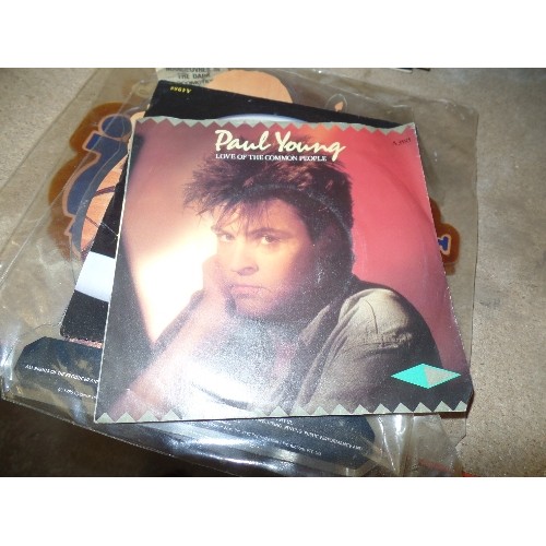 491 - GOOD COLLECTION OF LP AND SINGLE RECORDS INCLUDING DURAN DURAN PICTURE DISC,  DIRE STRAITS - MONEY F... 