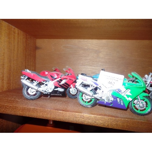 462 - COLLECTION OF MODEL MOTORCYCES