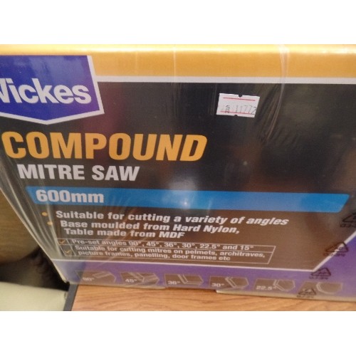 441 - NEW/PACKAGED COMPOUND MITRE SAW FROM WICKES.