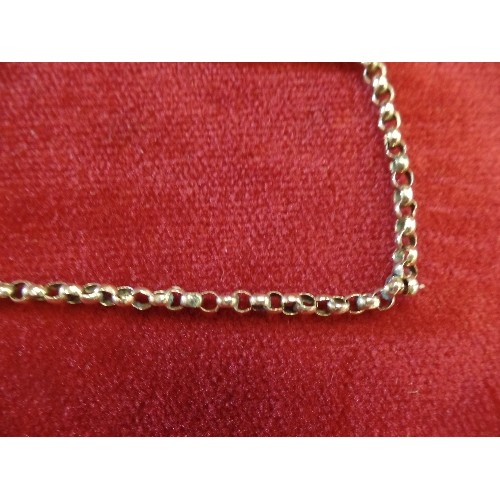 19 - 9ct ROSE GOLD BELCHER CHAIN NECKLACE 18