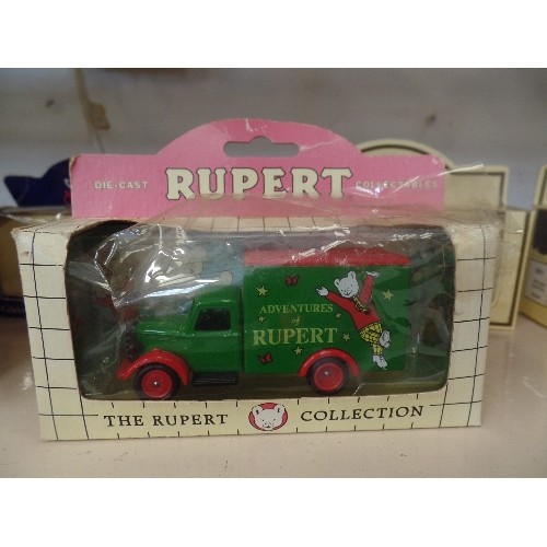 71 - 7 X LLEDO COLLECTABLE DIE-CAST SCALE VEHICLES IN ORIGINAL BOXES. INC A RUPERT BEAR TRUCK, A COCA-COL... 