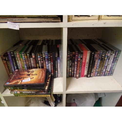 141A - 2 CUBES OF DVD'S - ACTION, DRAMA, CRIME, DEAN MARTIN ETC