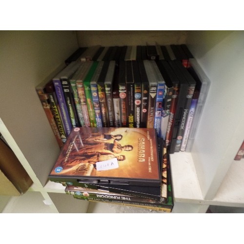 141A - 2 CUBES OF DVD'S - ACTION, DRAMA, CRIME, DEAN MARTIN ETC