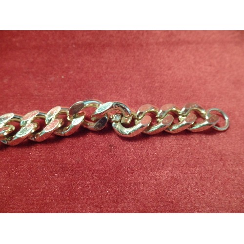 56F - HEAVY MAN`S CHAIN LINK BRACLET GOLD PLATED BY H SAMUELS