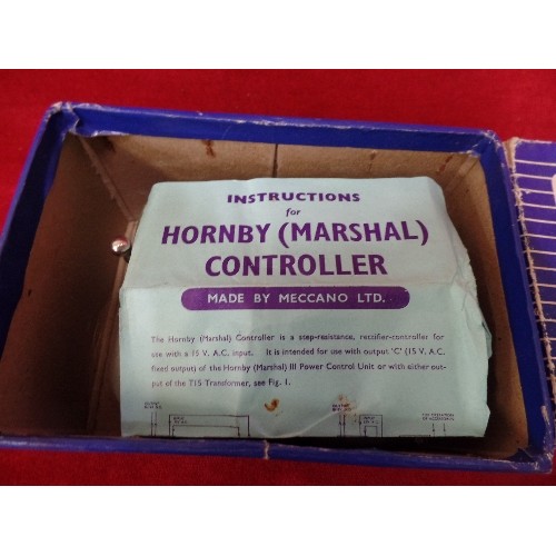 83 - VINTAGE HORNBY DUBLO C3 CONTROLLER. ORIGINAL BOX.