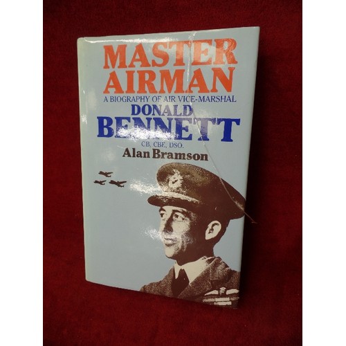 181 - MASTER AIRMAN BIOGRAPHY OF AIR VICE-MARSHALL DONALD BENNETT. HARDBACK BOOK.