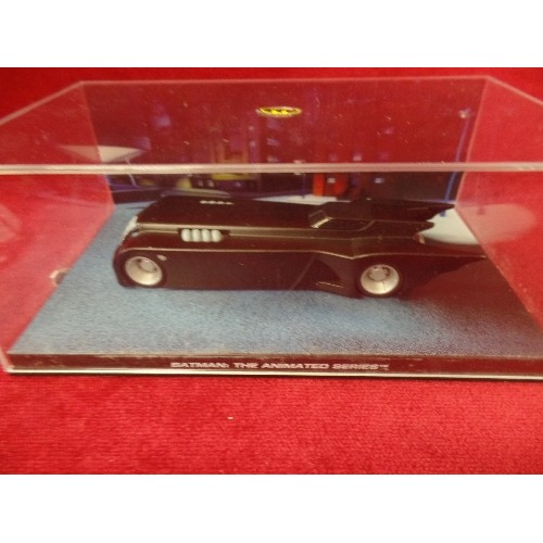 187 - DIE-CAST SCALE MODEL BATMOBILE 'BATMAN-THE ANIMATED SERIES' WITH BOX.