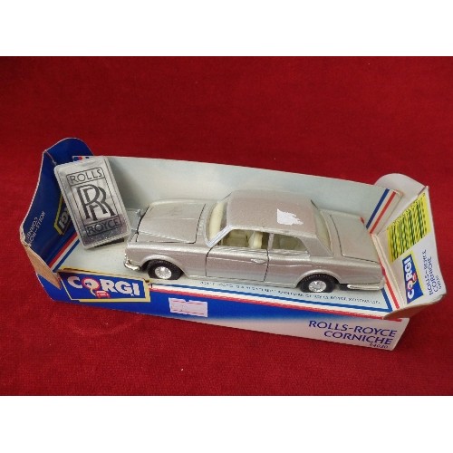 183 - CORGI DIE-CAST ROLLS-ROYCE CORNICHE 94030. WITH BOX.