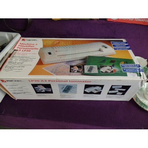 207 - LAMINATOR. A3. REXEL LP30. WITH BOX.