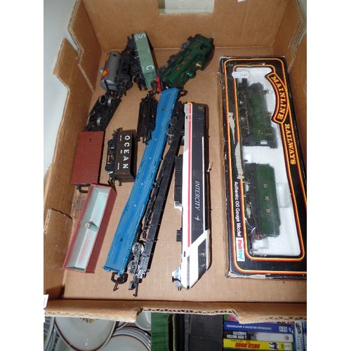 228 - MODEL RAILWAY ENGINES , CARRIAGES, ROLLING STOCK, WAGONS.