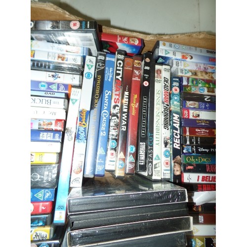 232 - LARGE CRATE FULL OF MIXED DVD'S. INC CASTLES OF SCOTLAND, CHICKEN RUN, SHADOW BOXER, BILLY ELLIOTT E... 