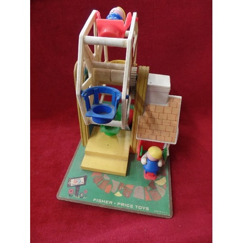 249 - VINTAGE FISHER PRICE FERRIS WHEEL/CAROUSEL.