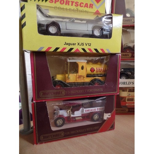 248 - 11 X, MAINLY MATCHBOX 'MODELS OF YESTERYEAR' VEHICLES IN BOXES.