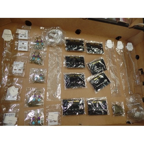 361 - 3 LARGE CRATES OF NEW/PACKAGED COSTUME JEWELLERY, HAIRBANDS ETC. PACKAGED READY FOR SALE.