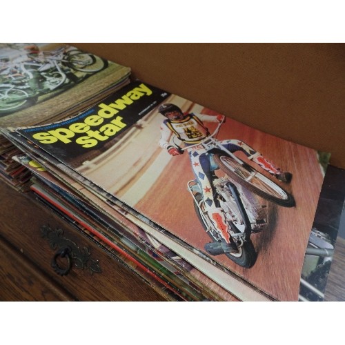 386 - VINTAGE SPEEDWAY STAR MAGAZINES. LARGE STACK, MAINLY 1976, 77, & 79.