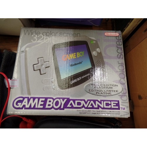 387 - GAMEBOY ADVANCE ESSENTIALS [APPEAR NEW] WITH EARPHONES, POWER CHARGER, NINTENDO GAMES. TEVION PORTAB... 