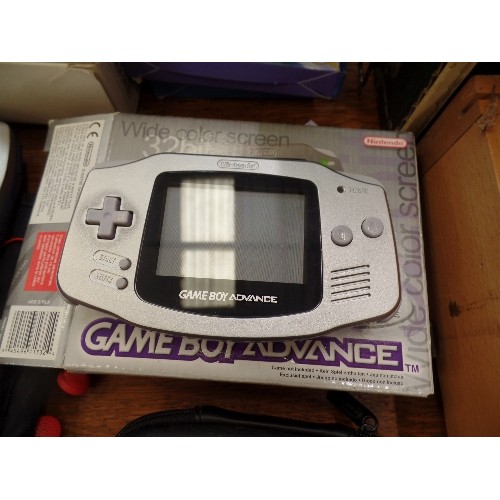 387 - GAMEBOY ADVANCE ESSENTIALS [APPEAR NEW] WITH EARPHONES, POWER CHARGER, NINTENDO GAMES. TEVION PORTAB... 