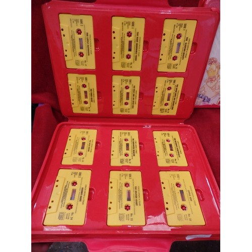 407 - 'ONCE UPON A TIME' CHILDRENS STORY TAPES. 2 X CASES WITH 12 CASSETTES IN EACH. TOGETHER WITH THE COM... 