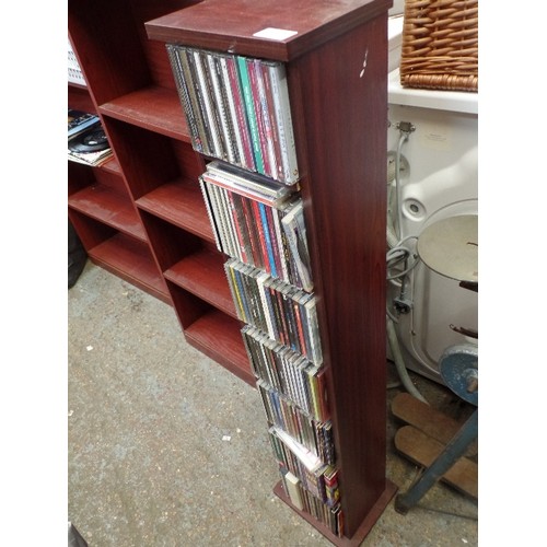 450 - TALL CD TOWER FULL OF CD'S. 110CMH. MATCHES LAST 2 SHELVING LOTS.