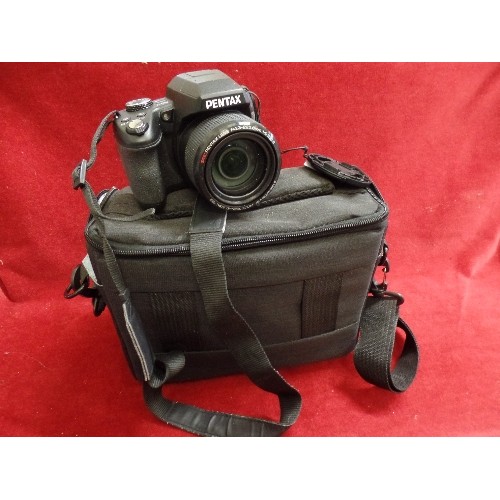 92 - PENTAX XG-1 CAMERA WITH PADDED CASE.