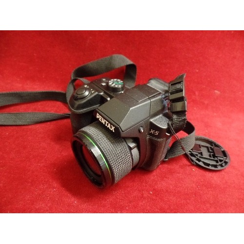 93 - PENTAX X-5 CAMERA WITH PADDED CASE.