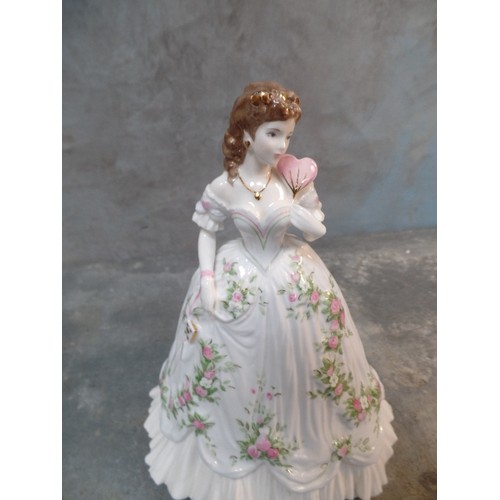 2 - A SCARCE FIGURINE - ROYAL WORCESTER BONE CHINA (COMPTON & WOODHOUSE) LIMITED EDITION FIGURE 