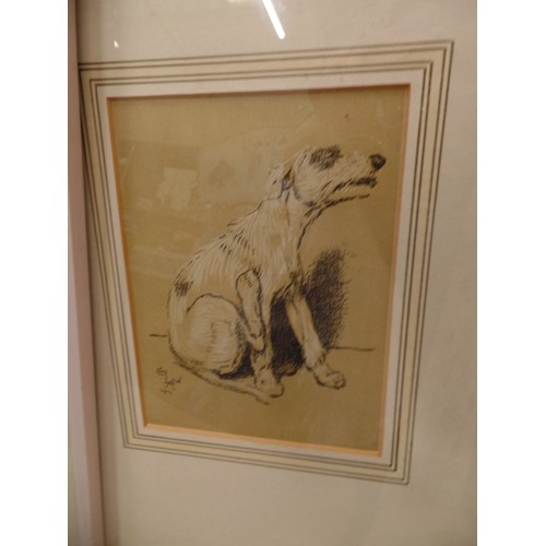 490 - 3 FRAMED AND GLAZED CECIL ALDIN PRINTS OF DOGS