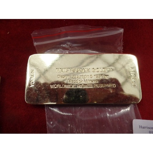 25 - 2 REPLICA GERMAN REICHSBANK GOLD BARS