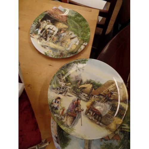 530 - 6 COLLECTABLE PLATES FROM COALPORT,WEDGEWOOD, ROYAL DOULTON ETC