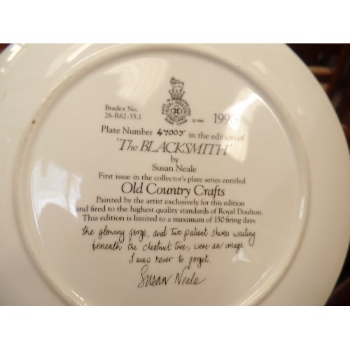 530 - 6 COLLECTABLE PLATES FROM COALPORT,WEDGEWOOD, ROYAL DOULTON ETC