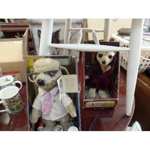 539 - 4 NEW AND BOXED COMPARE THE MARKET MEERKATS