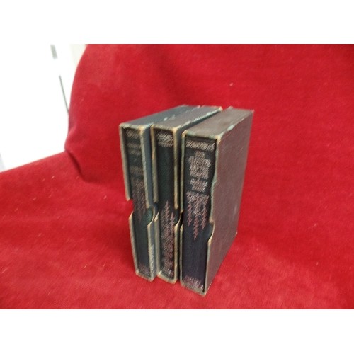 265 - 3 LITTLE VINTAGE BOOKS. THE CLOISTER & THE HEARTH, THE WOMAN IN WHITE, BARCHESTER TOWERS.