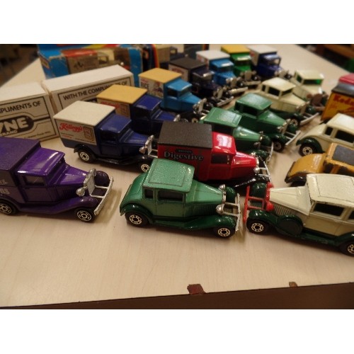 356 - COLLECTION OF MATCHBOX DIE-CAST BRANDED VEHICLES. INC KELLOGGS, McVITIES DIGESTIVES, RICE CRISPIES ,... 