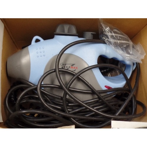 191 - STEAMAX. MULTI-FUNCTION HAND HELD STEAMER. WITH BOX.