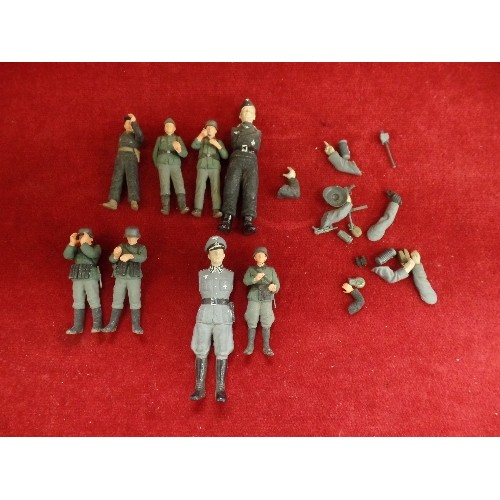 97 - COLLECTION OF GERMAN/NAZI SOLDIERS. PLASTIC. SOME HAVE LOST ARMS!