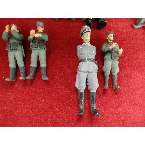 97 - COLLECTION OF GERMAN/NAZI SOLDIERS. PLASTIC. SOME HAVE LOST ARMS!