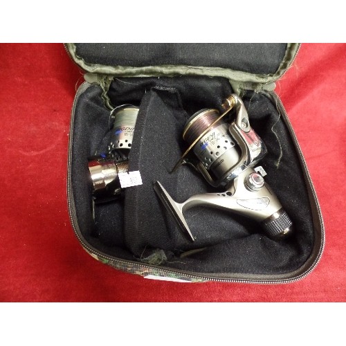 67 - FISHING REELS. TRABUCCO REGENT PRO 1040 RD. IN SMALL CAMOU-STREME CASE.