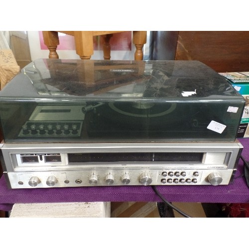 139 - RETRO LLOYTRON TURNTABLE/RECORD DECK. STEREO CASSETTE TAPE RECORDER/MPX STEREO RECEIVER.