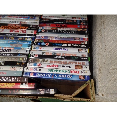 145 - APPROX 360 MIXED DVD'S. CONTAINED IN 5 LARGE CRATES.