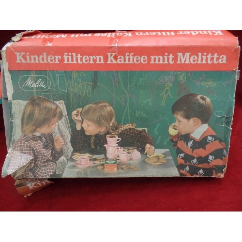 292 - CHILDS RETRO-VINTAGE MELITTA COFFEE SET. IN ORIGINAL BOX.