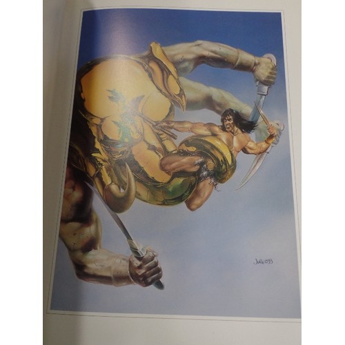 217 - DRAGONS WORLD. 3 X LARGE PORTFOLIOS, FAB ARTWORK . INCLUDES BORIS VALEJO, JULIE BELL, AND RODNEY MAT... 